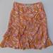 Michael Kors Skirts | Beautiful Michael Kors Silk Skirt | Color: Orange/White | Size: 10