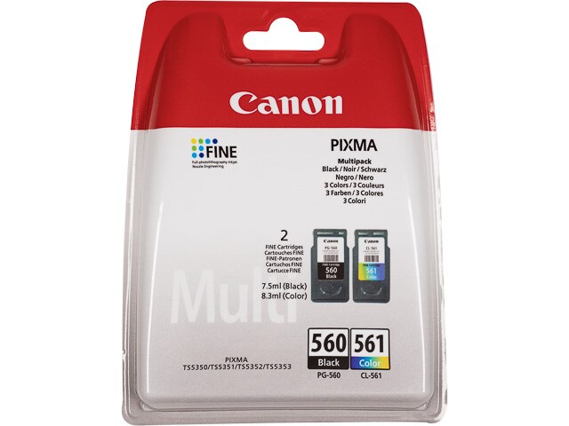 Tinten CANON PG560+CL561 CANON TS5350 TINTE (2) BK+CL Image