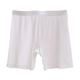 Women Modal Safety Short Underskirt Anti Chafing Boxer Shorts Anti-Empty Lace Knickers White