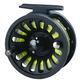 LUREMASTER Pre-loaded 5/6 WT Fly Fishing Reel with Weight Forward Floating Fly Fishing Line WF5F Backing Line Taper Leader Combo Set for River Stream Fishing - Moss Green