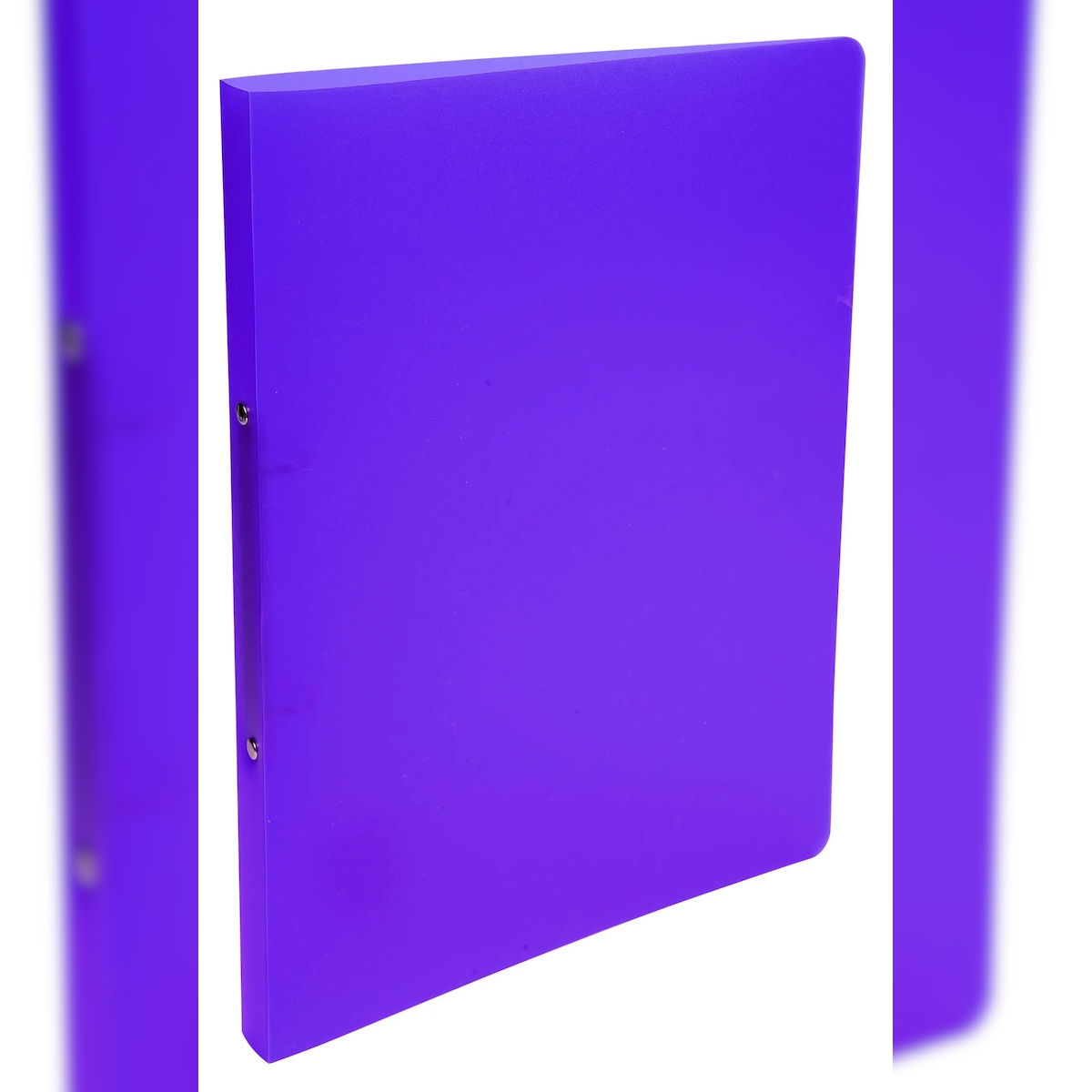 Exacompta 54166E 25x Ringhefter aus PP 500µ mit 2 Ringen 15mm, Rückenbreite 20mm, Chromaline, 32x25cm für DIN A4 - Violett Image