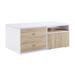 47" Verux Coffee Table with 4 Drawers&Pull-Out Table, White High Gloss
