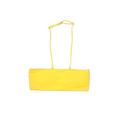Zaful Swimsuit Top Yellow Solid Halter Swimwear - Women's Size 4