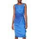Amazon Brand - TRUTH & FABLE Women's Dress Twist Front Tunic, Blue (Cobalt), 8, Label:XS