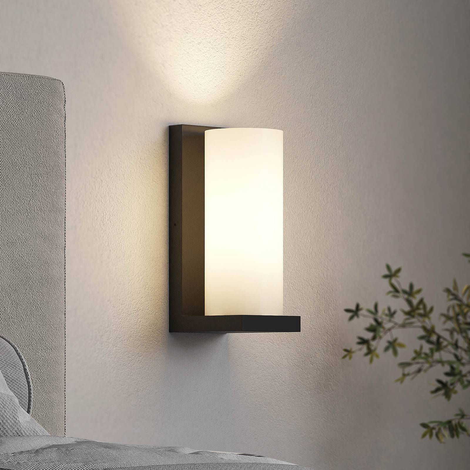 Wandlampe Lyra Lucande, dimmbar, schwarz, für Wohn- / Esszimmer, Metall, Modern, Wandleuchte, Wandlampe Innen