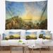 Designart 'Beautiful Romantic Beach Sunrise' Landscape Wall Tapestry