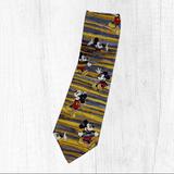 Disney Accessories | Disney Store Mickey Mouse Necktie Yellow | Color: Gray/Yellow | Size: Os