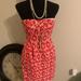 J. Crew Dresses | Jcrew Red And White Print Strapless Dress | Color: Red/White | Size: 0