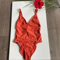 Free People Swim | Kikirio Min Rib One Piece Swimsuit | Color: Orange | Size: M