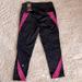 Victoria's Secret Pants & Jumpsuits | New Victoria’s Secret Black Capri Pants Workout Xs | Color: Black/Pink | Size: Xs