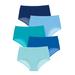 Plus Size Women's Stretch Cotton Brief 5-Pack by Comfort Choice in Blue Multi Pack (Size 10) Underwear
