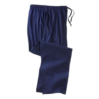 Men's Big & Tall Lightweight Jersey Pajama Pants by KingSize in Navy (Size 7XL)
