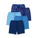 Plus Size Women's Cotton Boxer 5-Pack by Comfort Choice in Evening Blue Dot Pack (Size 16) Panties