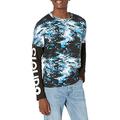 PUMA Men's Cloud9 Graphic Long Sleeve Tee T-Shirt, White Black, Large