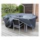 Direct Filet - Housse de protection pour table rectangle et chaises de jardin 225 x 143 cm