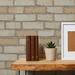 Beige Faux Brick Peel and Stick Removable Wallpaper 6930
