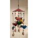 Large Wind Chimes Outdoor Sound Rich Relaxing Tones 6 x 15 inches Red Green Blue - 6 x 15 inches