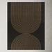 Black/Brown 63 x 0.01 in Area Rug - AllModern Sophia Geometric Flatweave Area Rug | 63 W x 0.01 D in | Wayfair 563B3D721EF54E71A8C8B9DBE6793F34