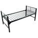 Latitude Run® Blantex University 2" Heavy Duty Steel Bunk-able Platform Frame Bed in Black | 36.25 H x 55 W x 82 D in | Wayfair