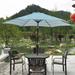 Arlmont & Co. 9FT UMBRELLA Blue Stripes Metal | 108 W x 108 D in | Wayfair 692C11318EB142F99491A6F554F3A876