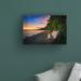 Highland Dunes Watching the Dawn by Tracie Louise - Wrapped Canvas Photograph Canvas, Wood in Black/Blue/Brown | 16 H x 24 W x 2 D in | Wayfair