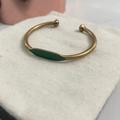 Anthropologie Jewelry | Green Enamel Anthropologie Bracelet | Color: Gold/Green | Size: Os