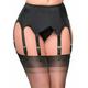 Nancies Lingerie 8 Strap Lycra Suspender/Garter Belt for Stockings (NL3) [UK] ([L] (Waist 91-97 cm), Black)