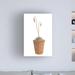 Dakota Fields Flowering Succulent Cut out 3 by Cora Niele - Wrapped Canvas Photograph Canvas in White | 47 H x 30 W x 2 D in | Wayfair