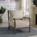 Coaster Furniture Blanchett Beige and Natural Cushion Back Accent Chair