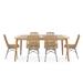 Sawtelle Outdoor 6-Seater Wicker Dining Set by Christopher Knight Home