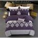 7 Piece Comforter Set Embroidered Bed in a Bag