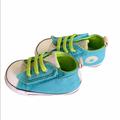 Converse Shoes | Converse Blue & Green Crib Shoe W/ Velcro Close S4 | Color: Blue/Green | Size: 4bb