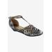 Wide Width Women's Lux Wedge Sandal by Bellini in Snake (Size 8 W)