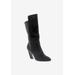Women's Chrome Wide Calf Boot by Bellini in Black Micro Stretch (Size 11 M)