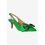 Women's Devika Slingback Pump by J. Renee in Green (Size 11 M)