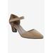 Wide Width Women's Lite Pump by Bellini in Taupe Patent Corduroy (Size 11 W)