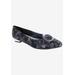 Women's Frilly Loafer by Bellini in Black Floral Textile (Size 10 M)