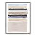 Birch Lane™ Honeybunch III - Floater Frame Painting on Canvas in Black/Blue/Brown | 21.5 H x 17.5 W x 2 D in | Wayfair