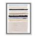 Birch Lane™ Honeybunch III - Floater Frame Painting on Canvas in Black/Blue/Brown | 15.5 H x 12.5 W x 2 D in | Wayfair