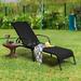 Gymax Adjustable Chaise Lounge Chair Recliner Patio Yard Outdoor w/ - See Details