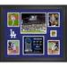 Los Angeles Dodgers Framed 2020 MLB World Series Champions 5-Photo Collage with a Capsule of Game-Used Dirt - Limited Edition 500 Second