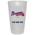 Atlanta Braves 16oz. Frosted Personalized Pint Glass