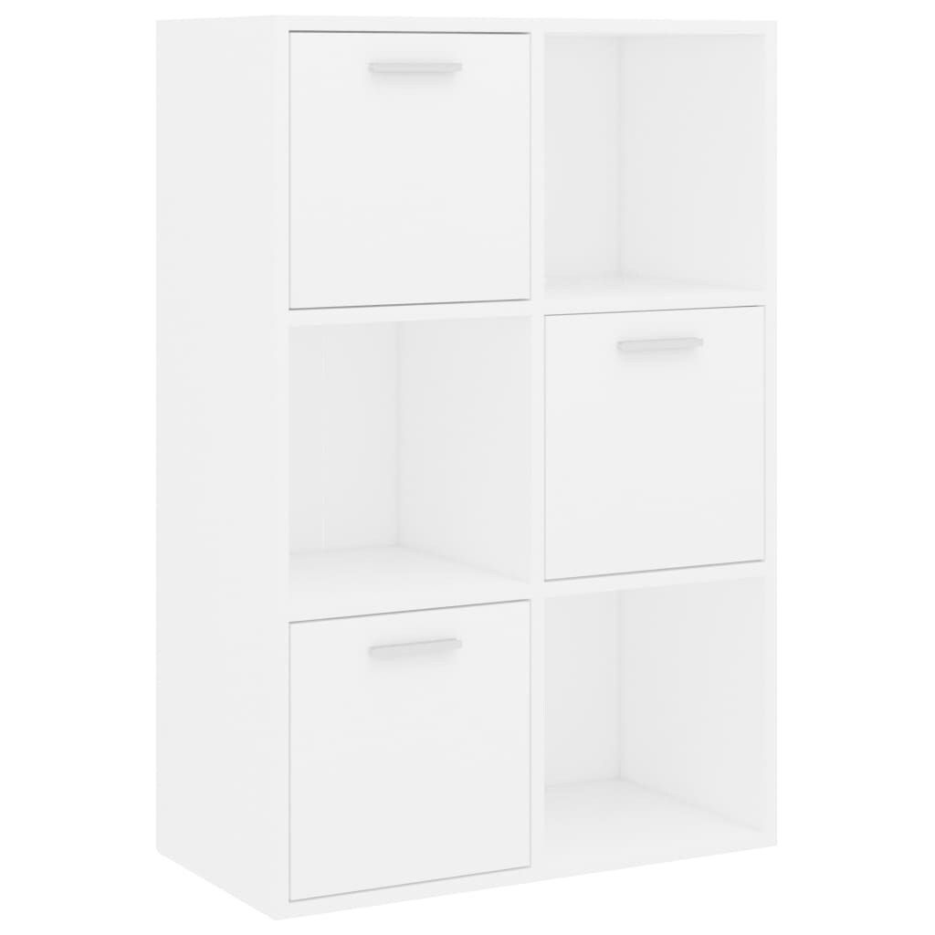 vidaXL Lagerschrank Weiß 60x29,5x90 cm Holzwerkstoff Image