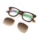 Men women teens sunglasses clip on glasses polarized UV protection narrow sunglasses clear lens fashion glasses Turquoise Frame Gold Clip shield