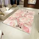 Tapis de roses 3D pour salon fleur lea HOAnti-ald polymères absorbants cuisine lea décoration