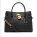 Michael Kors Bags | Micheal Kors Hamilton Saffiano Leather Medium Satchel | Color: Black/Gold | Size: Os