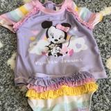 Disney Swim | Disney Minnie Mouse Baby Girl Purple Swimsuit | Color: Purple | Size: 12-18mb