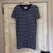 Madewell Dresses | Madewell Tshirt Dress | Color: Blue/White | Size: Xs
