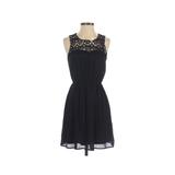 Forever 21 Casual Dress - Party Keyhole Sleeveless: Black Solid Dresses - Women's Size Small