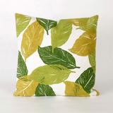 "Liora Manne Visions I Mystic Leaf Indoor/Outdoor Pillow Green 20"" Square - Trans Ocean Import Co 7SA2S405106"